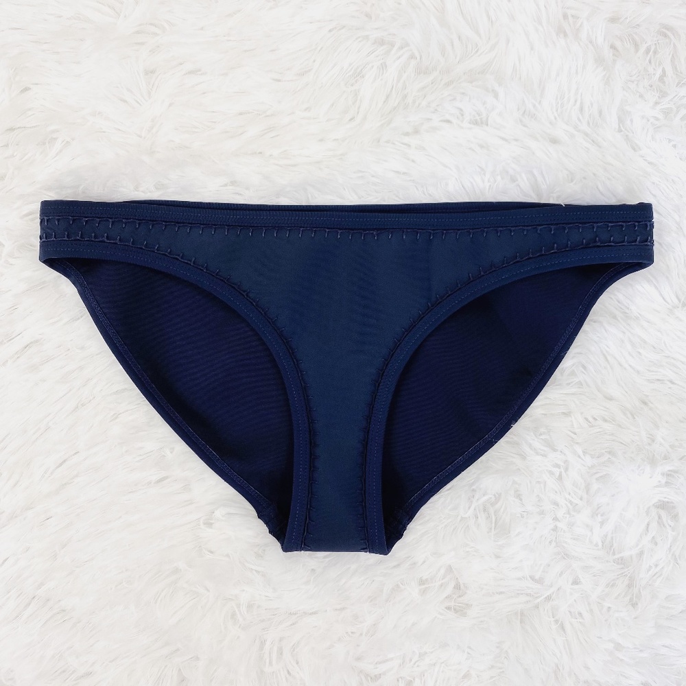 Triangl Navy Stitched Neoprene Bikini Bottoms